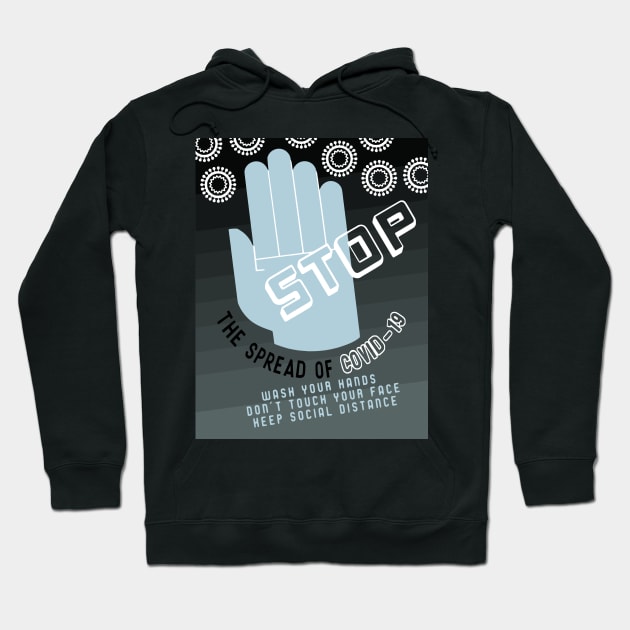 Stop the Spread of COVID-19 Hoodie by alexp01